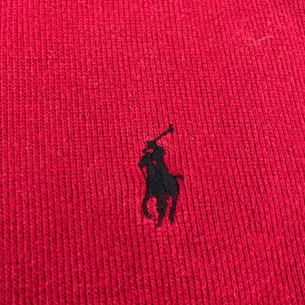 Polo Ralph Lauren Vintage Estate Rib 1/4 Zip Cotton Sweater in Red Size L - Picture 4 of 7